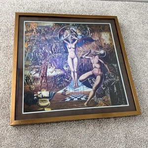 Dovilio Brero - Gran Ópera - Impresión enmarcada 12 x 12 en arte surrealista italiano - Imagen 1 de 5