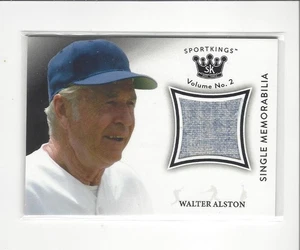 2021 Sportkings Volume 2 Memorabilia Walter Alston JERSEY Dodgers - Picture 1 of 2