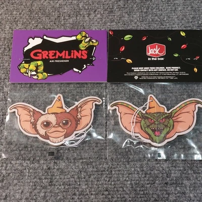Lot of (2) Jack In The Box Gremlins Midnight Meal Air Freshener - Gizmo & Stripe - Image 1 of 4