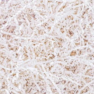 150Grams / 5.3 Oz White Crinkle Cut Paper Shred Filler Gift Boxes Filler Gift... - Picture 1 of 9