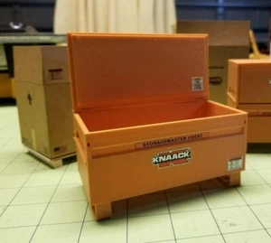 Custom Made Miniature Jobsite Tool Chest at 1:14 Scale for RC Construction - Picture 1 of 7