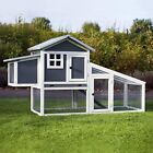 PLASTIC CHICKEN COOP & RUN HEN HOUSE POULTRY ARK HOME NEST BOX RABBIT HUTCH +