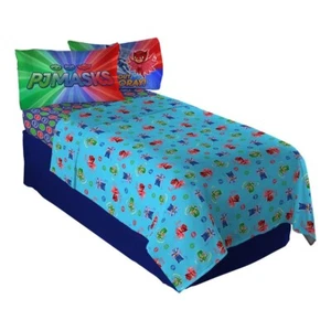Nuevo PJ Masks It's Hero Time Juego de sábanas dobles Juego de sábanas suaves-3 piezas para niños - Imagen 1 de 1