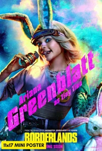 Borderlands (2024) Movie Poster 11 x 17 Video Game Ariana Greenblatt Tiny Tina - Picture 1 of 1