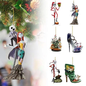 6/7PC Jack Skellington And Sally The Nightmare Before Christmas Hanging Ornament - Picture 1 of 22
