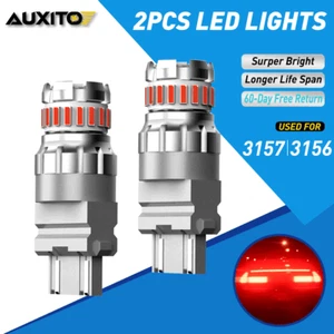 AUXITO 3157 Rojo Giro LED Luz Trasera Freno/Bombilla Estacionamiento 3156 3057 Sin Error - Imagen 1 de 11