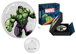 HULK MARVEL SILVER COIN - Picture 1 of 7