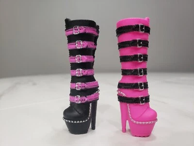 LOL Surprise OMG - Metal Chick - Super Sonix ReMix - Pair Boots Heels Shoes Only - Image 1 of 3
