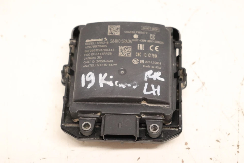 Radar de alerta de punto ciego trasero Nissan Kicks F209212 2018 2019 con soporte de montaje LH Foto 1 de 4