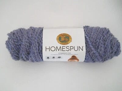 Lion Brand Homespun Yarn Purple Aster 3.1 oz. Partial Skein Bulky — 第 1/4 张图片