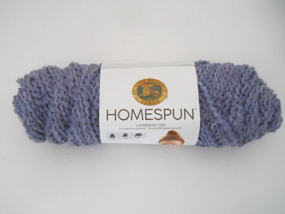 Lion BRAND Homespun Yarn Color 441 Purple Aster - 3 Available