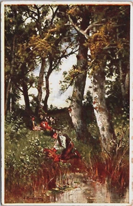 Beautiful Landscape Art Nature Vintage Postcard B230 - Picture 1 of 2