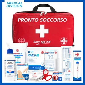 Kit di Pronto Soccorso medicazione per casa auto moto barca viaggio ufficio - Foto 1 di 7