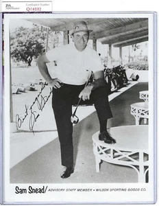 Sam Snead Professional PGA Golf Champion Autographed 8x10 Photo JSA COA - Picture 1 of 1