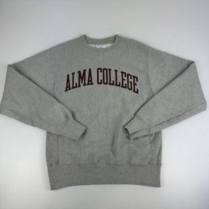 Felpa girocollo pullover Champion Reverse Weave adulto taglia S Alma College - Foto 1 di 4