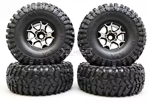 RUEDAS DE CAMIÓN 1/10 Metal Llantas Beadlock ESTILO JEEP CON NEUMÁTICOS (4 piezas) - Imagen 1 de 17