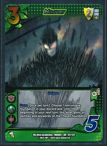Mimicry 87/122 - Foil - 2023 Universus My Hero Acadamia 5.0 NM/M - Picture 1 of 1