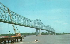 Postal de colección Helena Bridge Great River Road Padre de las aguas Helena Arkansas - Imagen 1 de 2