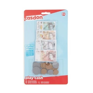 Casdon Play Cash £ – Educational Pretend Play Money Set for Kids (Ages 3+) - Picture 1 of 3