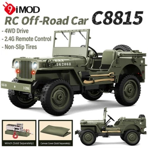 Coche todoterreno JJRC C8815 1/10 RC Jeep militar 4x4 control remoto coche de escalada - Imagen 1 de 34