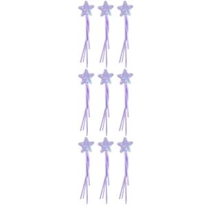  9 Pcs Star-Shaped Fairy Wands Ribbon Design Fairy Wands Fairy Rod Toys Fairy