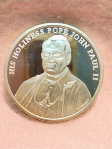 2000 ~ PAPST JOHN PAUL II ~ ACT OF U.S. CONGRESS ~ 1oz .999 SILBERMEDAILLE ~ PROOF - Bild 1 von 2