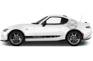 2 PCS Graphics Racing Sport Car Sticker For Mazda MX-5 Miata Roadster Side Decal - Picture 1 of 7