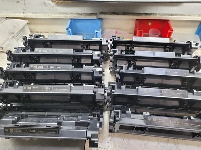 10 cartuchos de tóner láser vacíos genuinos Virgin HP 58A CF258A chip OEM Foto 1 de 3
