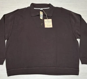 NEW Tommy Bahama 1/4 Zip Pullover Sweater Size YOUTH XL (16) Java Brown Older - Picture 1 of 12
