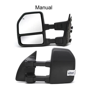 Espejos retrovisores de remolque plegables manuales para Ford F-250/F-350/F-450 SD 1999-2016 izquierda+derecha - Imagen 1 de 12