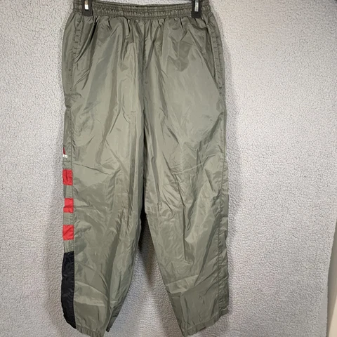 Tampa Bay Buccaneers Adidas Mesh Lined Windbreaker Pants Zipper Legs Green SZ M Cover