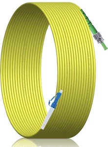 30M/99FT LC/UPC to ST/APC SM SX LSZH 3.0mm Indoor Fiber Optic Patch Cord - Picture 1 of 1