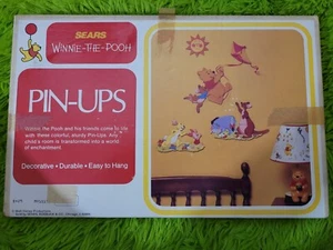 Vintage SEARS Winnie the Pooh WALL DECOR SET Pin-Ups. 3 Pieces - Picture 1 of 3