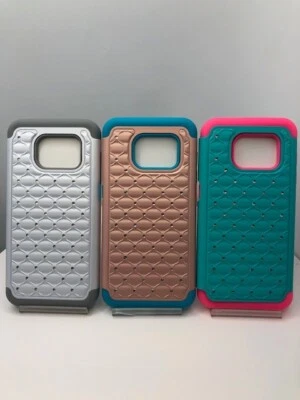 Funda protectora a prueba de golpes con perlas para Samsung Galaxy S7 Edge S7E G935 Foto 1 de 4