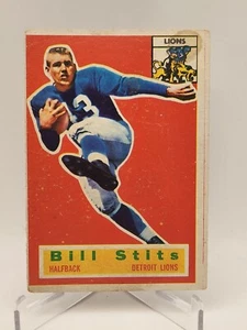 1956 Topps Bill Stits Detroit Lions 56 - Picture 1 of 2