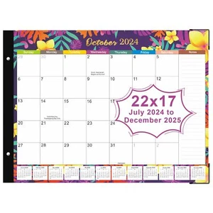 Desk Calendar 2024-2025 Large 22x17 18 Months from July 2024 to December 2025... - Picture 1 of 6