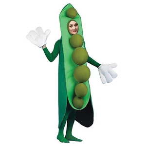 Halloween Express Adult Peas In A Pod Costume - Size One Size Fits Most - Green - Picture 1 of 2