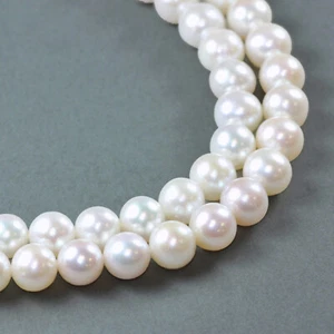 White Round AK Freshwater Loose Pearl Beads for Jewellery Making Craft A - Picture 1 of 3