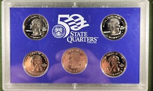 2000-S Clad 50 state quarter proof set. NO BOX. - Picture 1 of 2