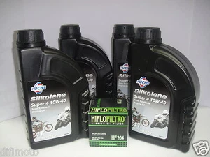 Etiqueta De Aceite + Filtro Silkolene 10W-40 Kawasaki KVF Prairie 4X4 700 2006 - Imagen 1 de 1
