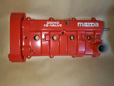 2001-2003 Mazda 5 Protege 626 Red Powder Coated Valve Cover - Image 1 of 4