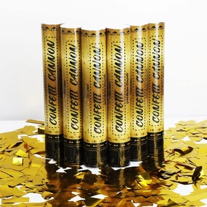12 Inch Confetti Cannons (6 Pack) – Gold Mylar Confetti Poppers - Air Powered... - Foto 1 di 8