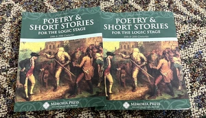 Lot of 2-Memoria Press: Poetry & Short Stories for the Logic Stage - 2nd Ed. - Picture 1 of 7