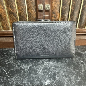 Genuine Leather Bifold Wallet with Snap Closure multiple card slots - Picture 1 of 8