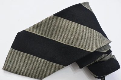 Corbata de cuello GIORGIO ARMANI SEDA NEGRA PARA HOMBRE W: 4" POR L: 58 " HECHA EN ITALIA Foto 1 de 3