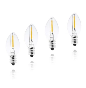 7W Night Light Bulbs Small Base C7 Led Light Bulbs - Warm White E12 7-Watt Ca... - Picture 1 of 7