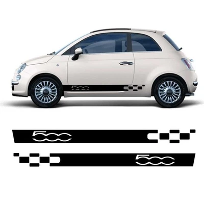 calcomanías laterales rejilla500 fiat 500 Foto 1 de 2