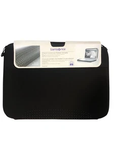 Samsonite Laptop Sleeve Case Jet Black Durable Protection Sleeve - Afbeelding 1 van 3