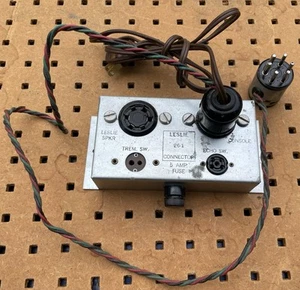 Original Leslie Model 26-1 Connector w/ 27-5 Adaptor Organ Hammond Wurlitzer - Picture 1 of 6