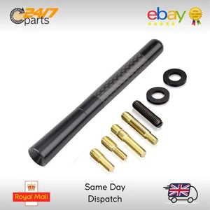 Stubby Carbon Fibre Car Aerial 12cm for Ford Fiesta ST170 ST180 ST200 ST Line - Picture 1 of 2